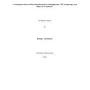 A Literature Review of Previous Research on Schizophrenia: CBT, Ecotherapy, and Others as Treatment