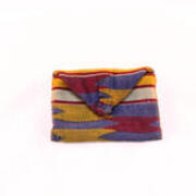 Kente cloth snap pouch