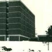 Clyde Hall in the snow