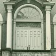 Close up of Dixon Hall door