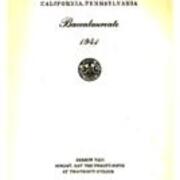 Baccalaureate 1941