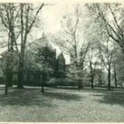 North Hall with trees