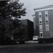 Rear view of Dixon Hall and Duda World Cultures Building
