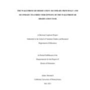 The Walkthrough Observation: Secondary Principals' and Secondary Teachers' Perceptions of the Walkthrough Observation Tool