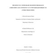 The Effect of a Ninth-Grade Transition Program on Achievement and Attendence