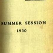 California State Teachers College Catalog 1930 Summer