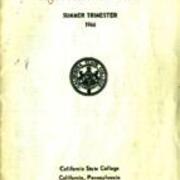 Schedule of Classes : Summer Trimester 1966