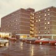 Clyde Hall in the rain