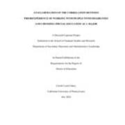 An Examination of the Correlation Between Prior Experience of Working with People with Disabilities and Choosing 