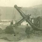 Industrial Arts Building Construction with Bulldozer (Coover Hall)