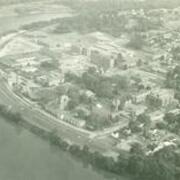 Aerial shot of campus mid-1970s (from Newell side of river)