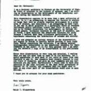 U-2 : Letter from Ralph C. Kloppenburg to Dr. James V. McConnell