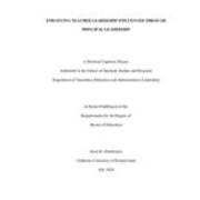 Enhancing Teacher Leadership Influenced Through Principal Leadership