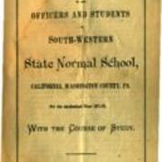 Catalogue of Southwestern State Normal School, 1871-72