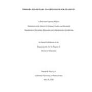 Primary Elementary Interventions for Students