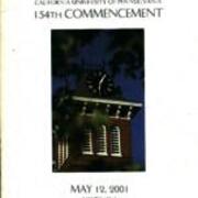 Commencement 2001 May