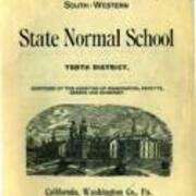 Catalogue of Southwestern State Normal School, 1888-89