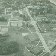Aerial shot of campus mid-1970s