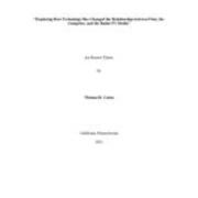Exploring How Technology Has Changed the Relationship between Print, the Computer, and the Radio/TV Media