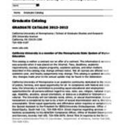 Graduate Catalog 2012-2013