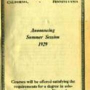 California State Teachers College Catalog 1929 Summer