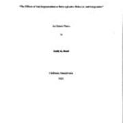 The Effects of Tail Regeneration on Betta Splenden Behavior and Epigenetics