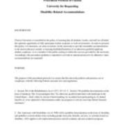 Procedural Protocol of Clarion University for Requesting Disability-Related Accommodations, ca. 2015