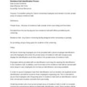 Residence Hall Identification Process Policy 1996-8-15