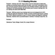2020-11-11 Clarion University Model United Nations Meeting Minutes