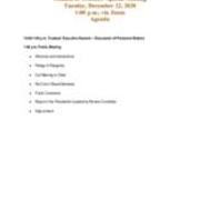 2020-12-22 Council of Trustees Special Meeting Agenda