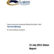 Presidential 500 Day Plan Status Report, 2011-07-21