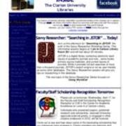 2013-04-16 Inside the Clarion University Libraries Newsletter (Vol. 8, No. 26)