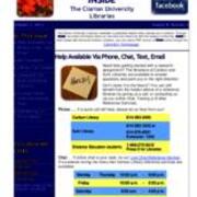 2012-10-02 Inside the Clarion University Libraries Newsletter (Vol. 8, No. 6)