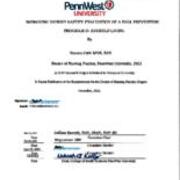 Improving Patient Safety:  Evaluation of a Fall Prevention Program in Assisted Living Signature Page