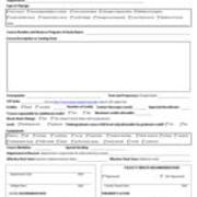 Cover Sheet for Curricular Changes, ca. 2015