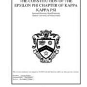 2019-04-01 Kappa Kappa Psi (Epsilon Phi Chapter) Constitution and By-Laws