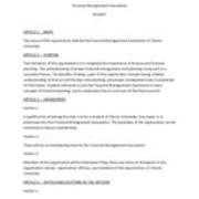 ca. 2020 Financial Management Association Constitution and By-Laws Copy 2