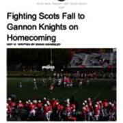 2022-10-14 Fighting Scots Fall to Gannon Knights on Homecoming