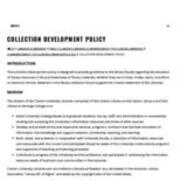 Collection Development Policy