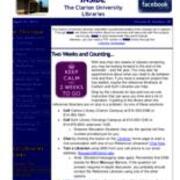 2013-04-30 Inside the Clarion University Libraries Newsletter (Vol. 8, No. 28)