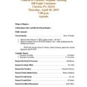 2019-04-18 Council of Trustees Agenda