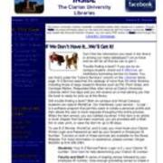 2012-10-23 Inside the Clarion University Libraries Newsletter (Vol. 8, No. 9)