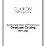 1999-2001 Graduate Catalog