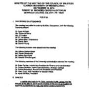 2014-9-18 Council of Trustees Minutes