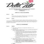 2019-10 Delta Zeta Constitution and By-Laws