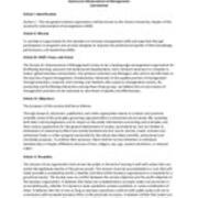 ca. 2020 Society for Advancement of Management Constitution and By-Laws Version 1