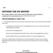 Copyright_Fair Use Doctrine