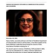 2024-12-09 Carlino Recognized for Work in Communication Sciences and Disorders