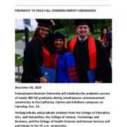 2024-12-06 PennWest to Hold Fall Commencement Ceremonies