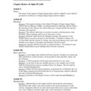 2009 Sigma Sigma Sigma Constitution and By-Laws